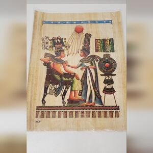 Authentic Egyptian papyrus paper 📜 with certificate Ancient Egyptian print